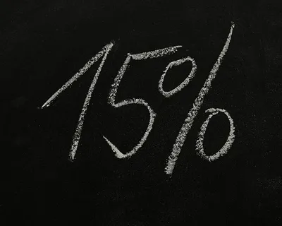 Bild mit der Aufschrift 15%